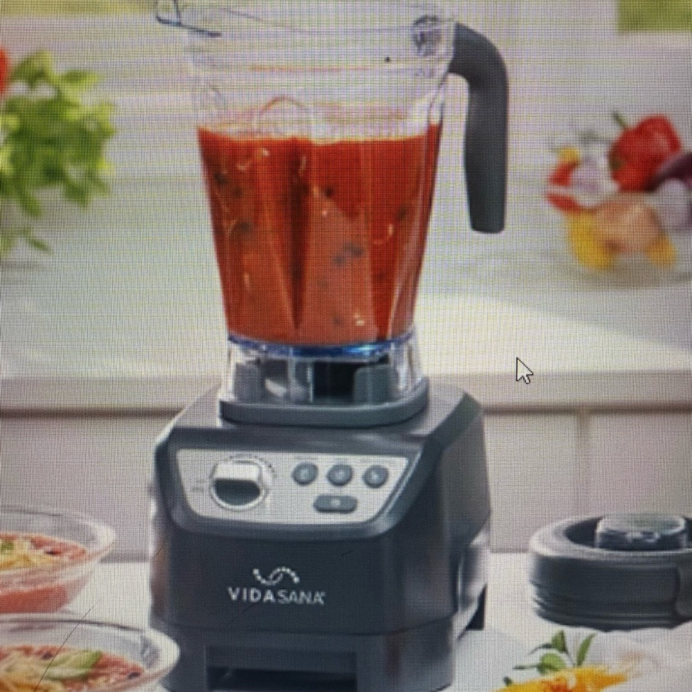 Vida Sana Black Blender with Clear Pitcher